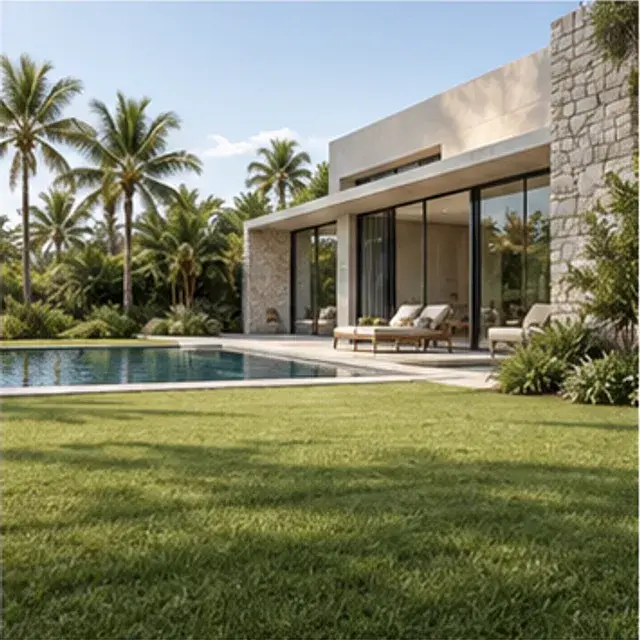 Modern Villa Lawn setting preview